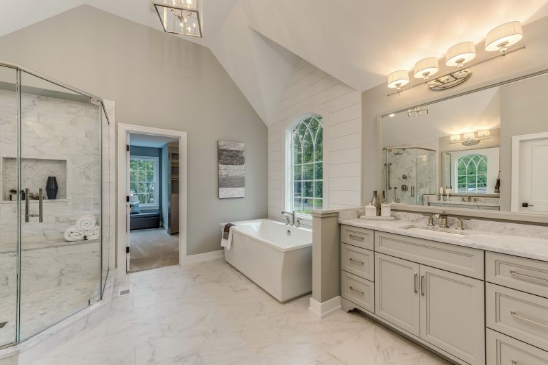 Bathroom Renovation with Marble Flooring